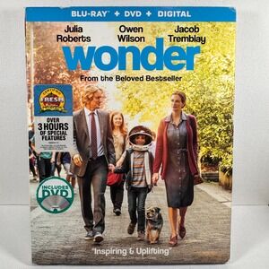 Wonder Blu-ray DVD Digital Julia Roberts Owen Wilson Lionsgate‎ Movie New Sealed